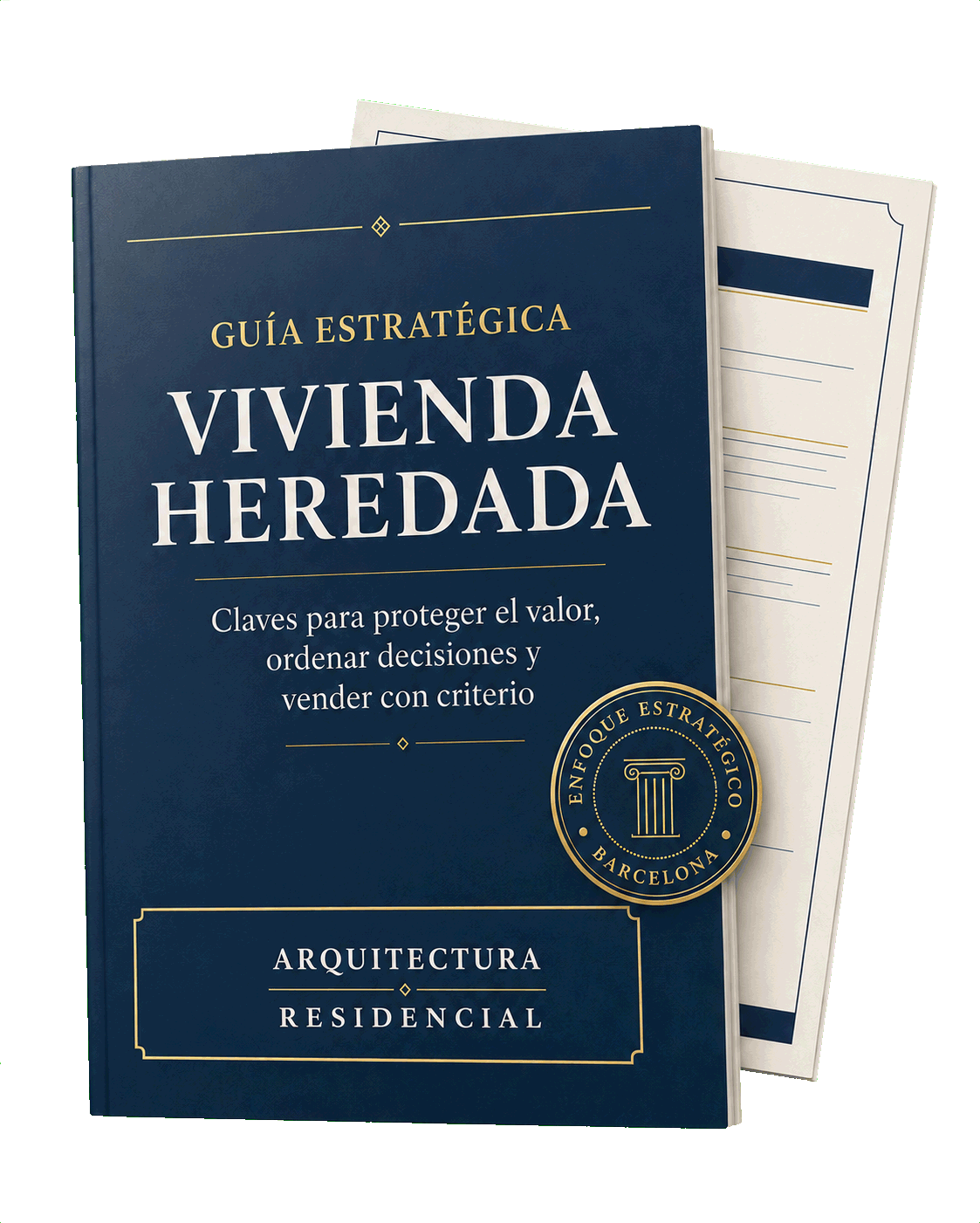 Guía estratégica para vivienda heredada, con documentación técnica y plano de distribución