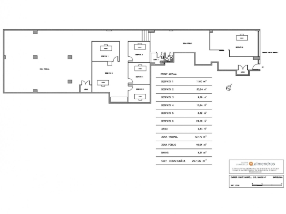 Oficina de 300 m² en pleno Eixample Esquerra – Ideal para negocio o inversión foto 2