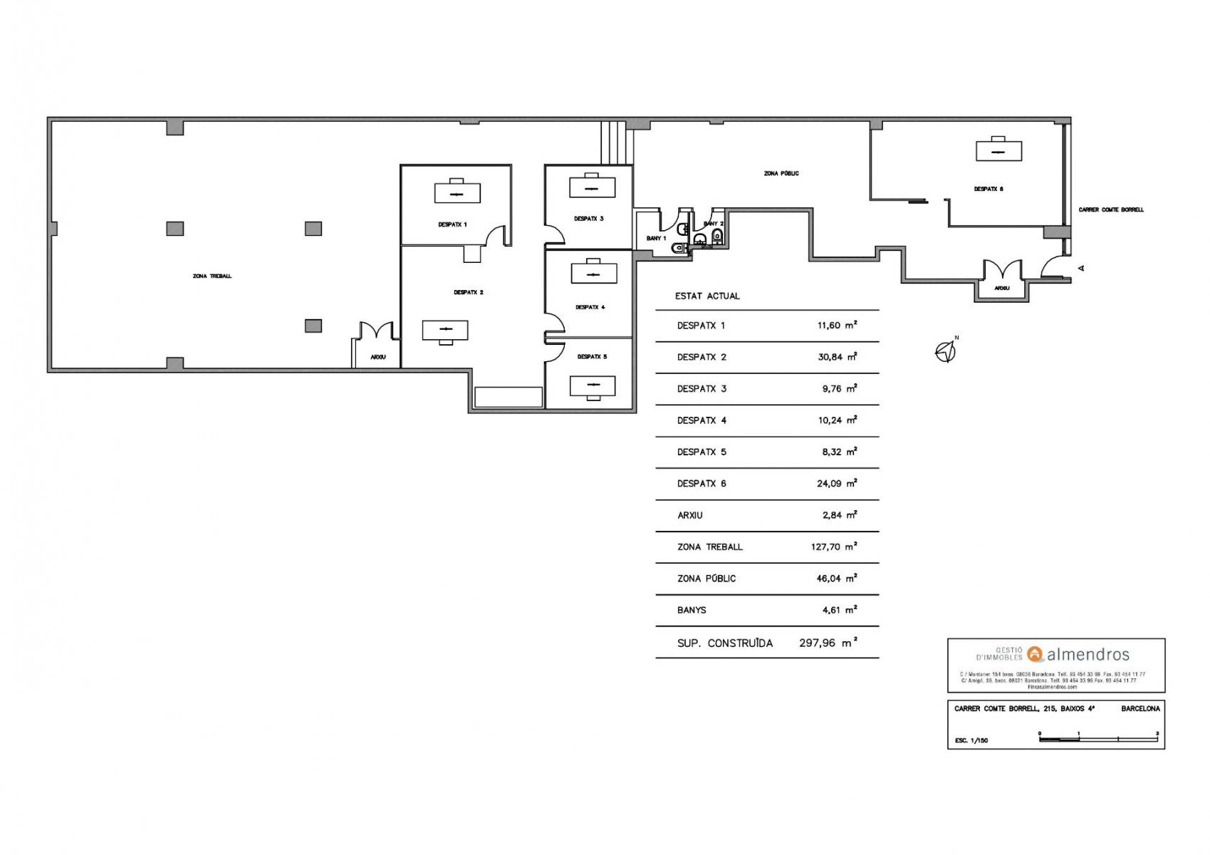 Oficina de 300 m² en pleno Eixample Esquerra – Ideal para negocio o inversión foto 2