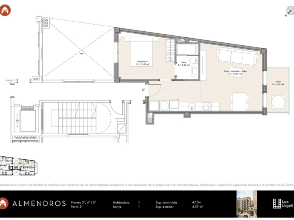 Obra nueva: piso en el corazón de la Nova Esquerra de l'Eixample. foto 2