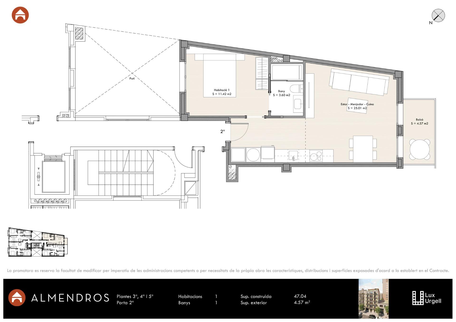 Obra nueva: piso en el corazón de la Nova Esquerra de l'Eixample. foto 2