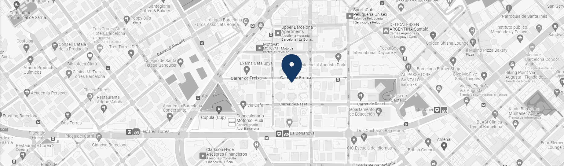 plànol d' ubicació d' Arquitectura Residencial