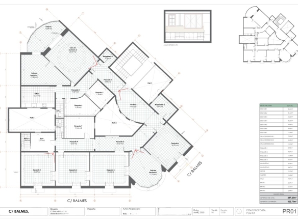 For rent Office with 319.00m2 in EIXAMPLE DRETA, Barcelona